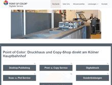 Tablet Screenshot of pointofcolor.de
